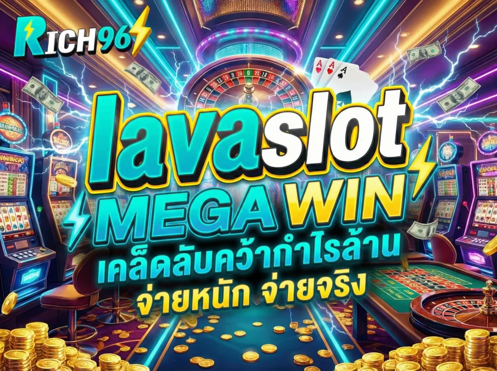 lavaslot mega win เคล็ดลับคว้ากำไรล้าน จ่ายหนัก จ่ายจริง ที่ rich96