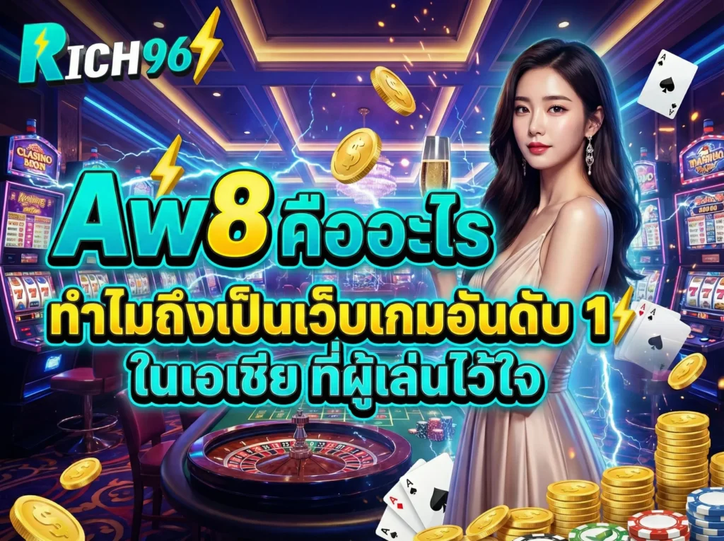 Aw8 คืออะไร ทำไมถึงเป็นเว็บเกมอันดับ 1 ในเอเชีย ที่ผู้เล่นไว้ใจ