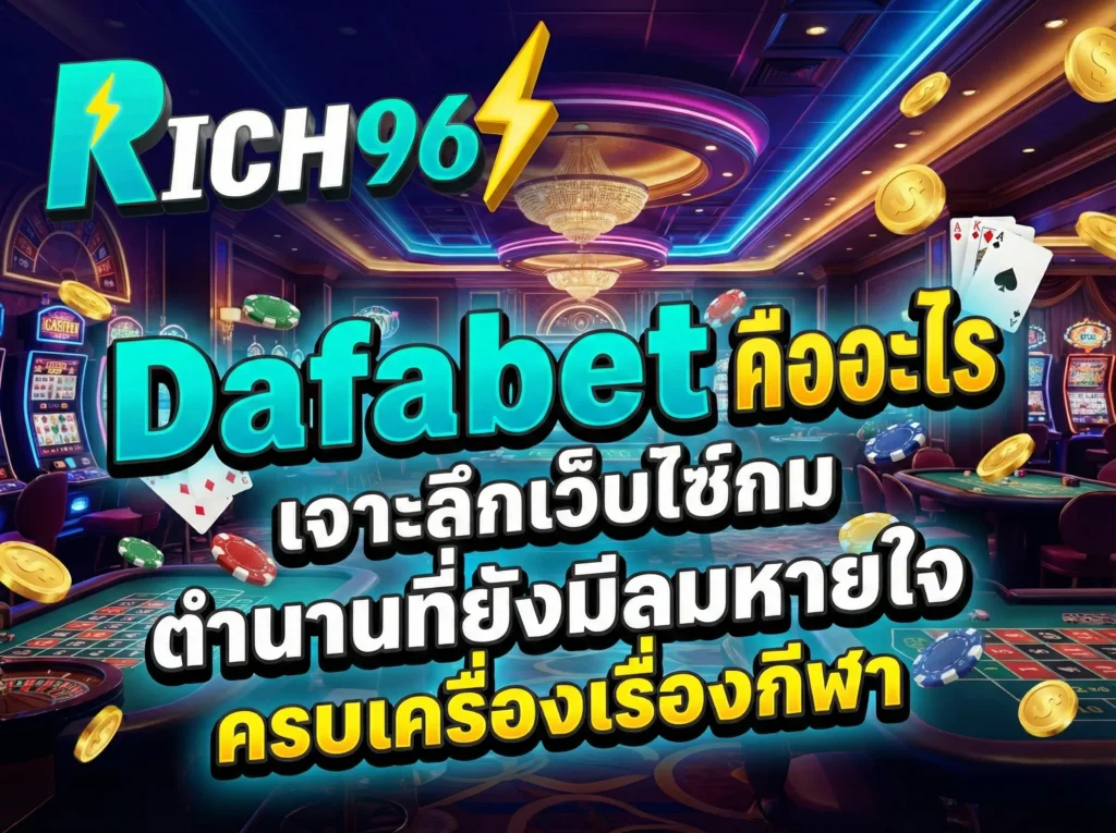 Dafabet คืออะไร เจาะลึกเว็บไซต์เกมระดับโลกที่นักลงทุนต้องรู้