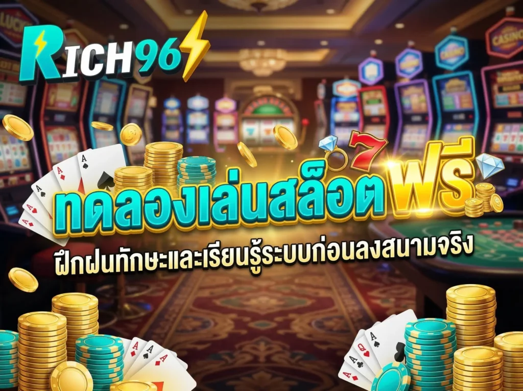 ทดลองเล่นสล็อต ฟรี ฝึกฝนทักษะและเรียนรู้ระบบก่อนลงสนามจริง