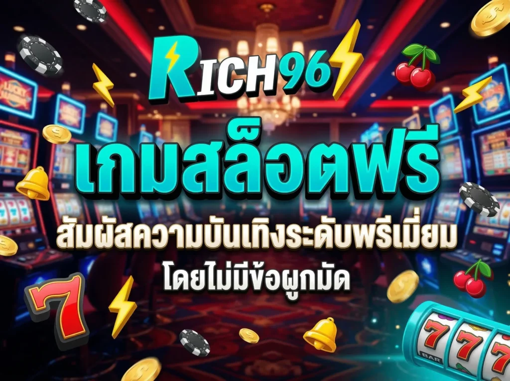 เกมสล็อตฟรี สัมผัสความบันเทิงระดับพรีเมียมโดยไม่มีข้อผูกมัด