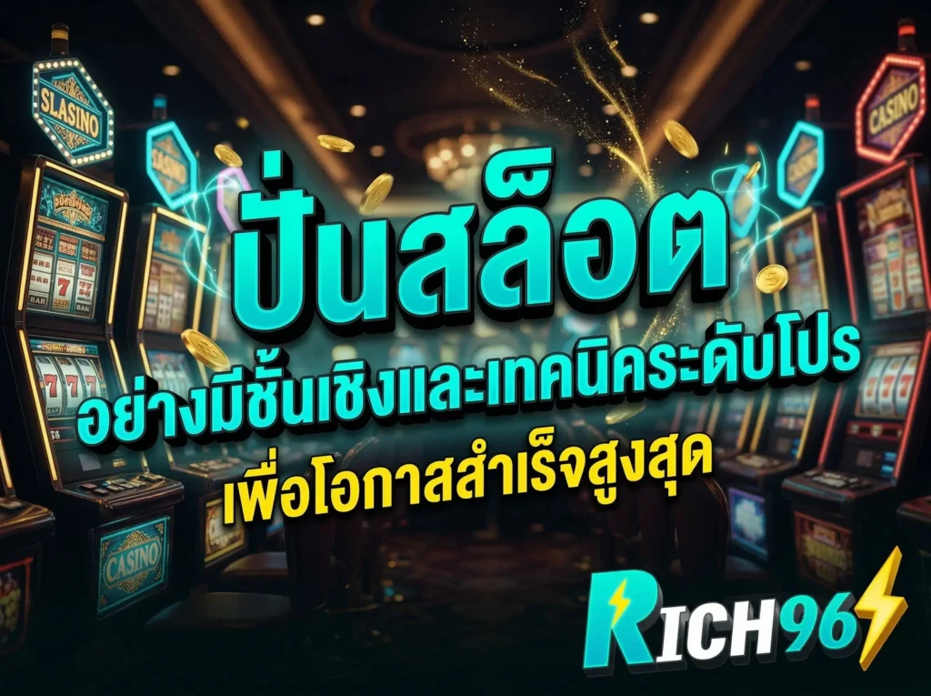ปั่นสล็อต อย่างมีชั้นเชิงและเทคนิคระดับโปร เพื่อโอกาสสำเร็จสูงสุด
