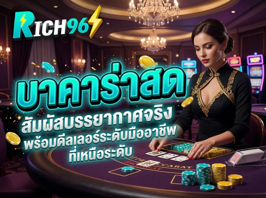 บาคาร่าสด สัมผัสบรรยากาศจริงพร้อมดีลเลอร์ระดับมืออาชีพที่เหนือระดับ