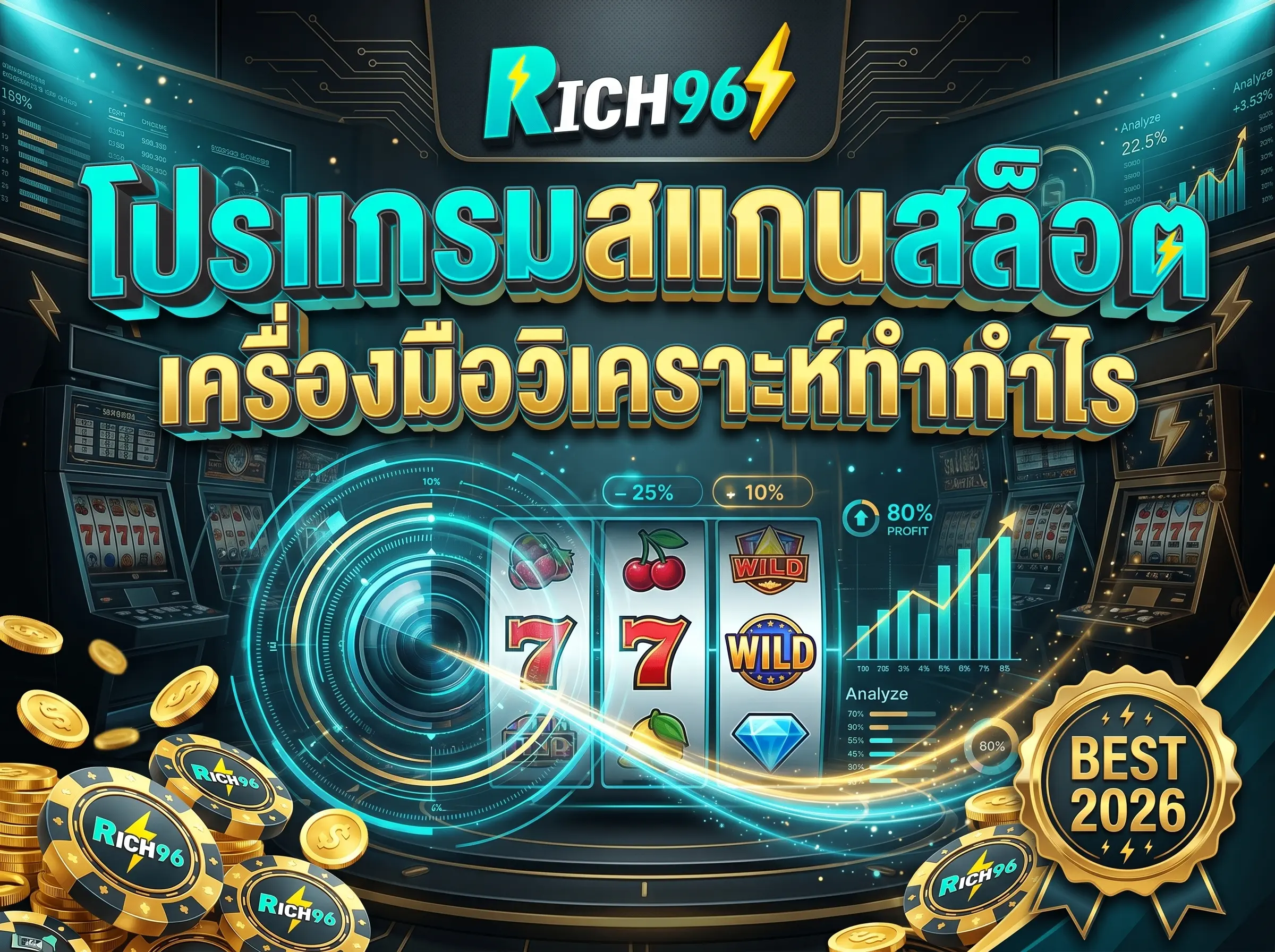 โปรแกรมสแกนสล็อต เครื่องมือวิเคราะห์ทำกำไร BEST 2026