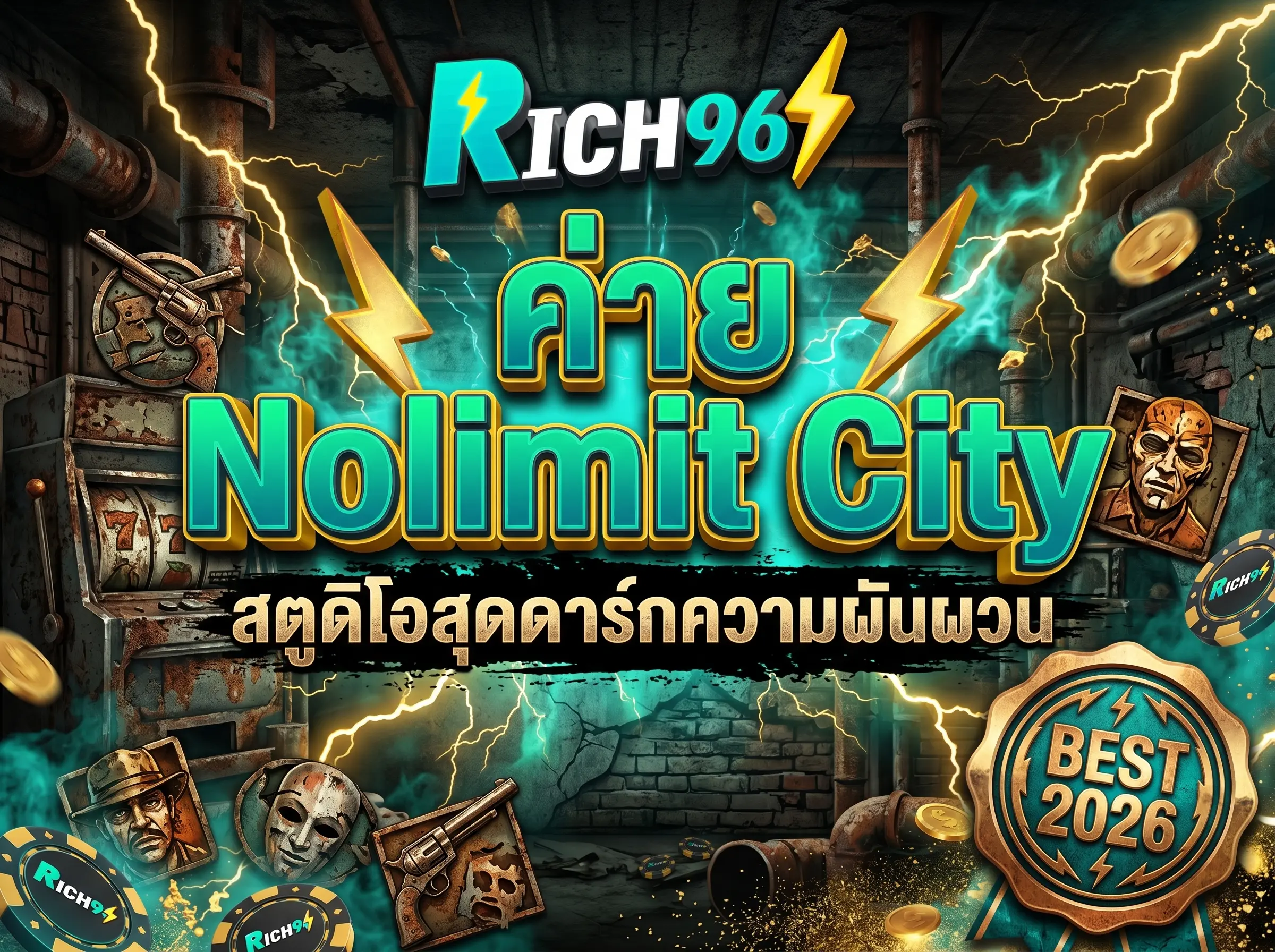 ค่าย Nolimit City สตูดิโอสุดดาร์กความผันผวน BEST 2026