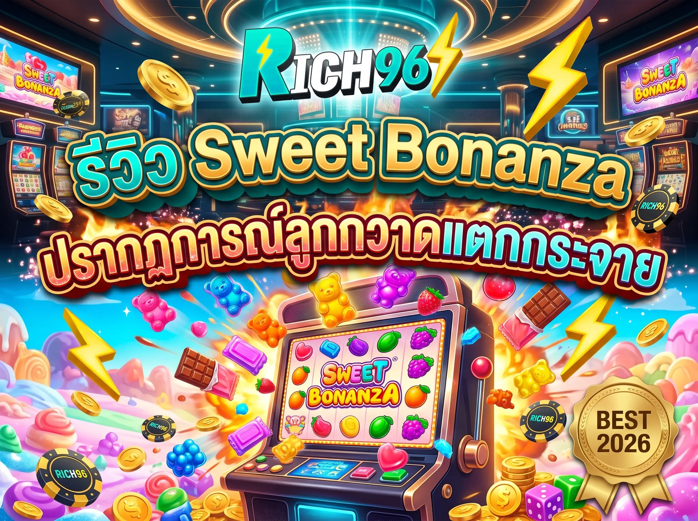รีวิว Sweet Bonanza ปรากฏการณ์ลูกกวาดแตกกระจาย BEST 2026